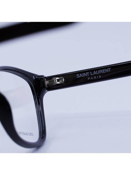 Saint Laurent SL338 001 Eyeglasses Black 53mm Square Frame main image 8